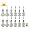 Luxform Lampe LED solaire de jardin 12 pcs Transparent 95220