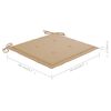 vidaXL Chaises de jardin lot de 2 avec coussins Bois de teck massif