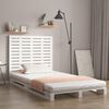 vidaXL Tête de lit murale Blanc 96x3x91,5 cm Bois massif de pin