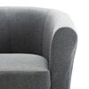 vidaXL Fauteuil Gris fonc&eacute; Tissu