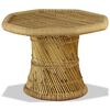 vidaXL Table basse bambou octogonale 60 x 60 x 45 cm