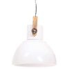 vidaXL Lampe suspendue industrielle 25 W Blanc Rond 40 cm E27