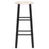 vidaXL Tabourets de bar lot de 2 noir MDF