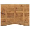 vidaXL Dessus de bureau avec courbe 100x80x2,5 cm manguier massif brut