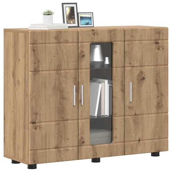 vidaXL Cabinet en Bois Ch&ecirc;ne artisanal 88,5 x 30,5 x 73 cm