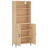 vidaXL Buffet haut Chêne sonoma 69,5x34x180 cm Bois d'ingénierie