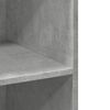 vidaXL Buffet haut gris béton 70x41x185 cm bois d'ingénierie