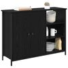vidaXL Buffet Ch&ecirc;ne noir 100 x 33 x 75 cm Bois d'ing&eacute;nierie