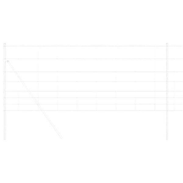 vidaXL Clôture de prairie Argent 50 x 1 m Acier galvanisé