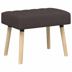 vidaXL Banc capitonn&eacute; canal Marron fonc&eacute; 60 x 40 x 45 cm Tissu