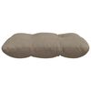 vidaXL Coussins de si&egrave;ge 4 pcs Taupe 45 x 45 cm Tissu en microfibre