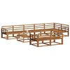 vidaXL Ensemble de canap&eacute;s d'ext&eacute;rieur 9 pcs Naturel