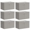 vidaXL Bo&icirc;te de rangement 6 pc Tissu intiss&eacute; 60 x 43 x 35 cm 90,3 L