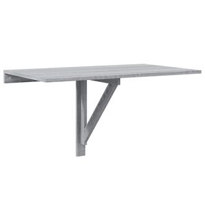 vidaXL Table murale pliable Sonoma gris 100x60x56 cm Bois d'ing&eacute;nierie