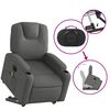 vidaXL Fauteuil inclinable de massage &eacute;lectrique Gris fonc&eacute; Tissu