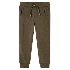 vidaXL Pantalon de surv&ecirc;tement pour enfants m&eacute;lange kaki 92