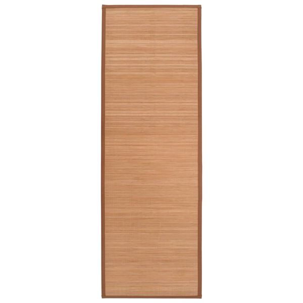 vidaXL Tapis de yoga Bambou 60x180 cm Marron