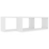 vidaXL Étagères murales cube 2 pcs Blanc 60x15x23 cm Bois d’ingénierie