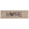 vidaXL Tapis de Cuisine Maison beige 150 x 45 cm 100% Polyamide