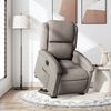 vidaXL Fauteuil inclinable électrique taupe tissu