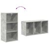 vidaXL Armoire suspendue avec stockage Gris b&eacute;ton 40 x 29,5 x 80 cm