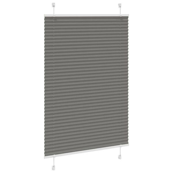 vidaXL Store pliss&eacute; anthracite 85x150 cm largeur du tissu 84,4 cm