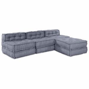 vidaXL Unit&eacute; de canap&eacute; modulaire Tissu Gris 210 x 140 x 56 cm