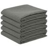 vidaXL Tissu de Table 5 pc Rond Gris clair &Oslash; 140 cm