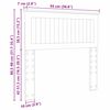 vidaXL Tête de lit avec tête de lit Blanc 90 cm Bois d'ingénierie
