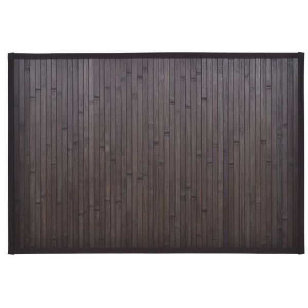 Tapis de bain Bambou 60x90 cm Marron foncé