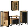 vidaXL Ensemble de mobilier de salle de bain 4 pi&egrave;ces Marron