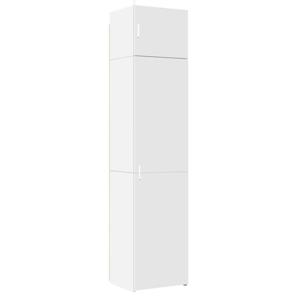 vidaXL Armoire de rangement mince blanc 50x42,5x225 cm