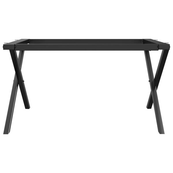 vidaXL Pieds de table basse cadre en X 70x60x43 cm acier