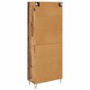 vidaXL Haut Armoire Bois Ancien 69,5 x 34 x 180 cm Bois d'ing&eacute;nierie