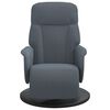 vidaXL Fauteuil inclinable avec repose-pied gris fonc&eacute; velours