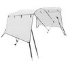 vidaXL Toit bimini &agrave; 3 arceaux parois lat&eacute;rales 183x(154-167)x137 cm