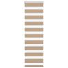 vidaXL Store z&egrave;bre marron sable largeur du tissu 40,9 cm polyester