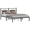 vidaXL Cadre de lit sans matelas ch&ecirc;ne marron 150x200 cm