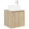 vidaXL Meuble de lavabo mural Ch&ecirc;ne Sonoma 49,5 x 44,5 x 65,5 cm
