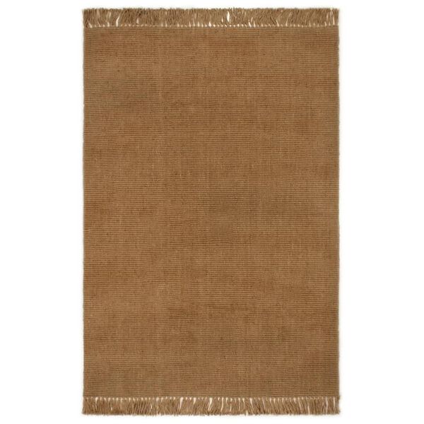 vidaXL Tapis avec glands 60x300 cm Jute