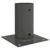 vidaXL Ancre ronde au sol 12 pcs Anthracite 15 x 15 x 15 cm m&eacute;tal