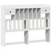 vidaXL Lit biblioth&egrave;que sans matelas blanc 140x190 cm bois pin massif