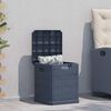 vidaXL Bo&icirc;te de rangement de jardin 90 L Anthracite