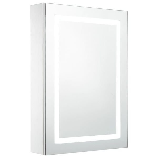 vidaXL Armoire de salle de bain &agrave; miroir LED 50x13x70 cm