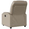 vidaXL Fauteuil de massage inclinable électrique cappuccino similicuir