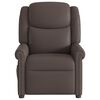 vidaXL Fauteuil inclinable marron brillant similicuir