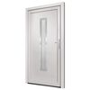 vidaXL Porte d'entr&eacute;e Blanc 108x208 cm PVC