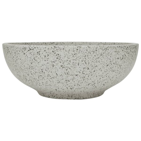 vidaXL Vasque à poser gris rond Φ41x14 cm céramique