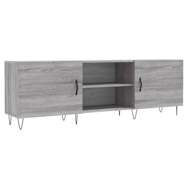 vidaXL Meuble TV sonoma gris 150x30x50 cm bois d'ingénierie