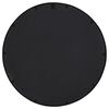 vidaXL Miroir de jardin Noir 60x4 cm Fer Rond utilisation ext&eacute;rieure